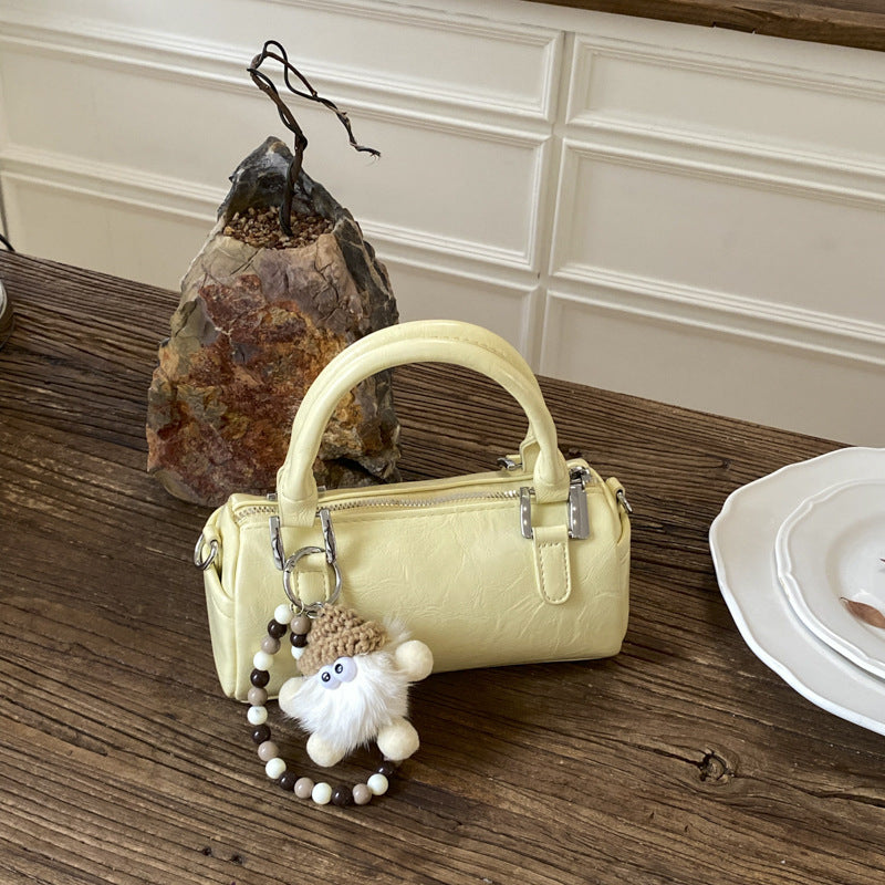 Fashion Popular Cylinder Boston Hand Holding Women's Shoulder Bag