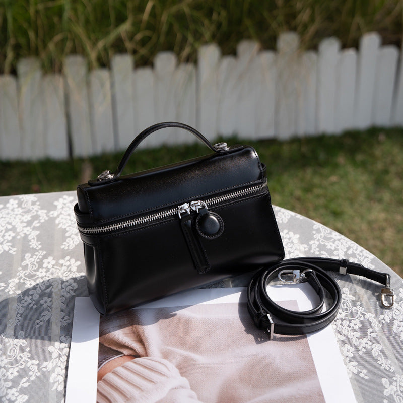 Women's Trendy Textured Simple Versatile Retro Women's Shoulder Bag