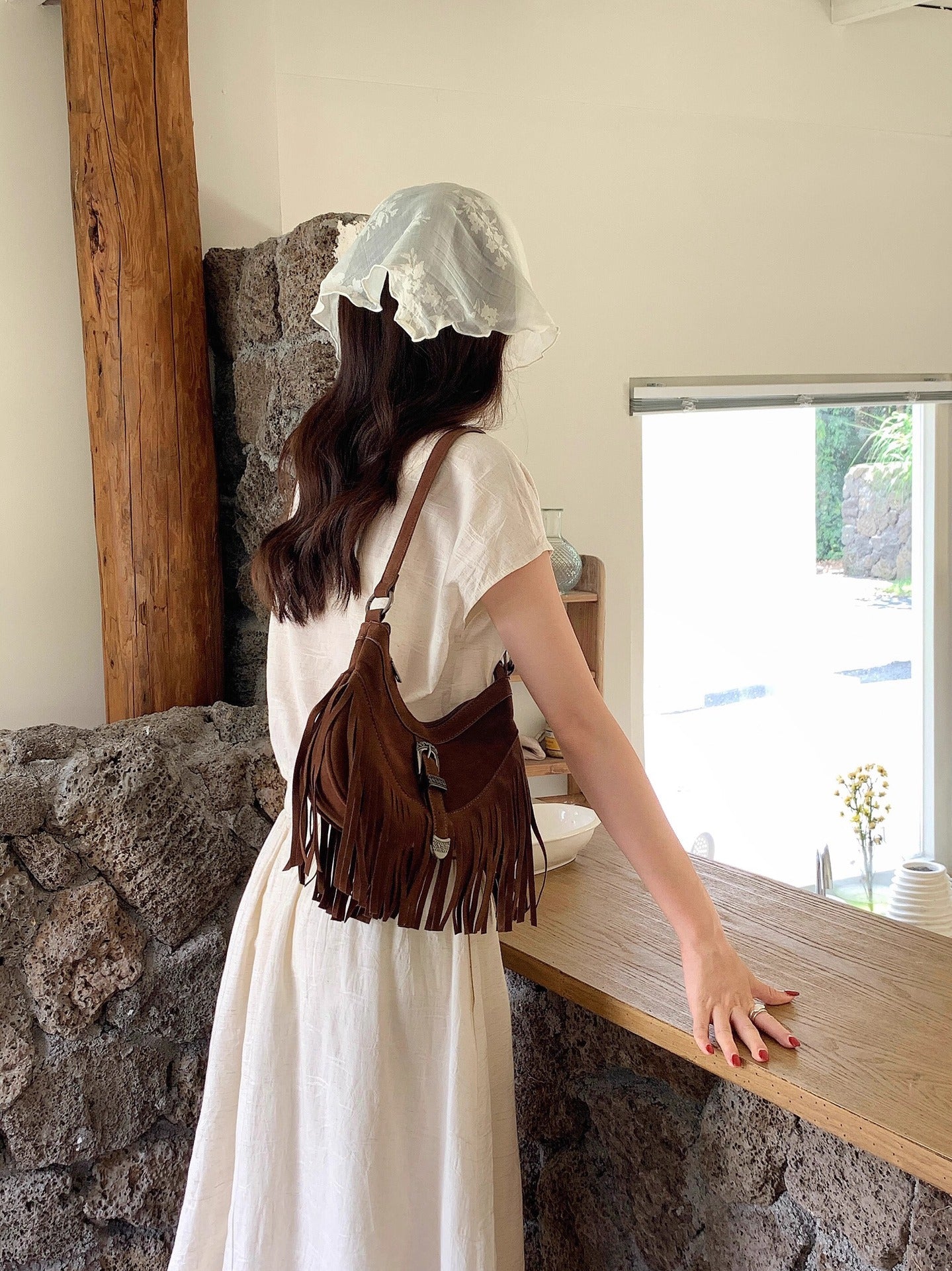 Coffee Tassel Female 2 Korean Style Suede Underarm Retro Easy Bags