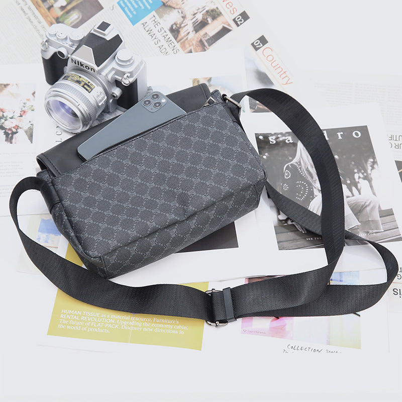 Men's Commuter Plaid Riding Green Personalized Men's Messenger Bags