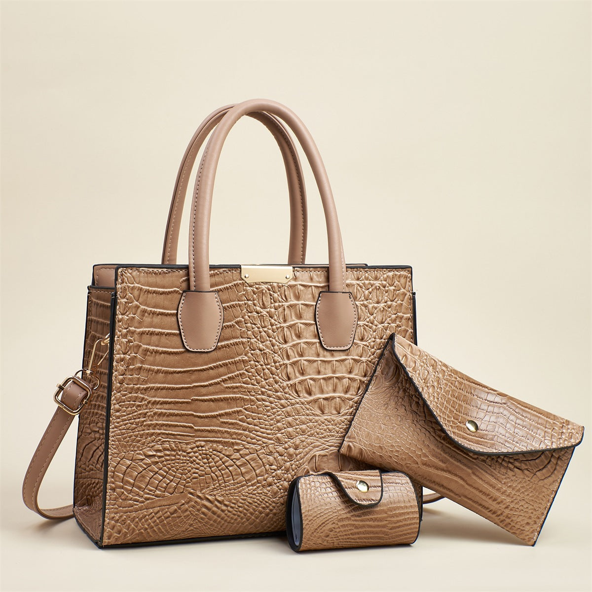 Women's Retro Fashion Crocodile Pattern Simple Temperament Women's Shoulder Bag