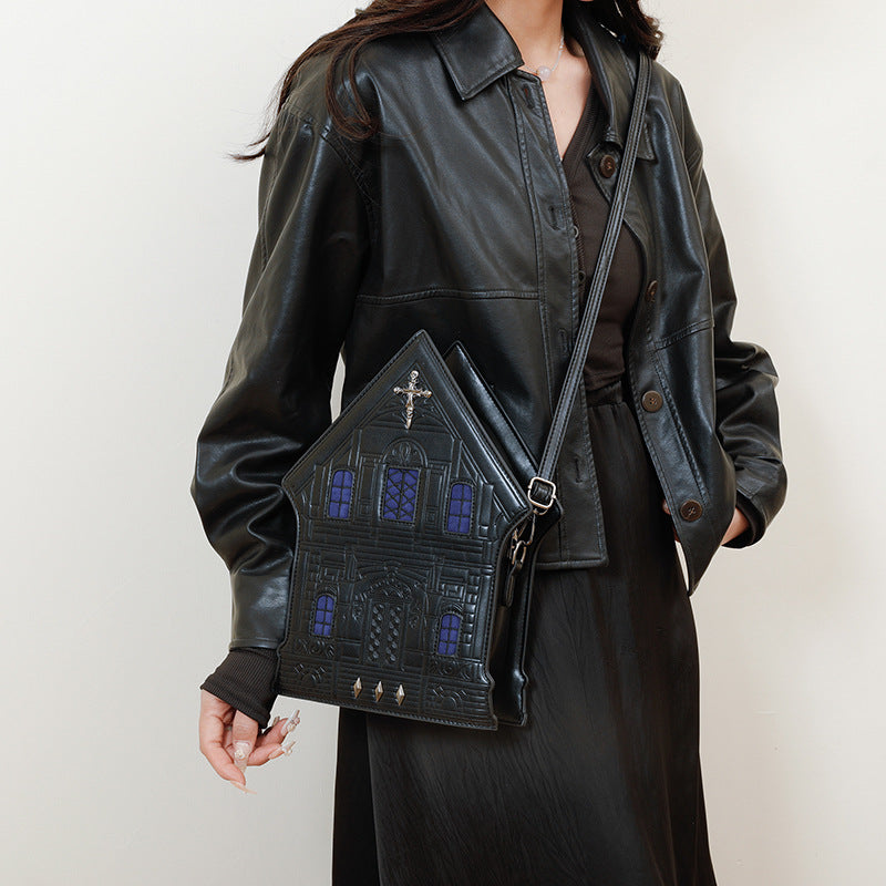Women's Dark Goth House Style Niche Shaped Women's Shoulder Bag