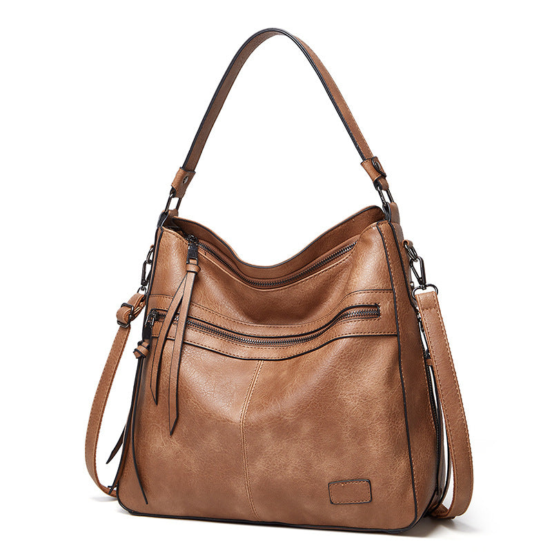 Women's Elegant Fashion Large Capacity Soft Leather Handbags