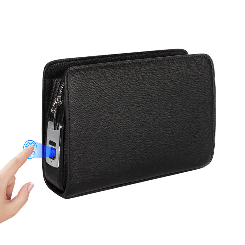 Men's Fingerprint Large Capacity Business Fashion Smart Men's Clutch
