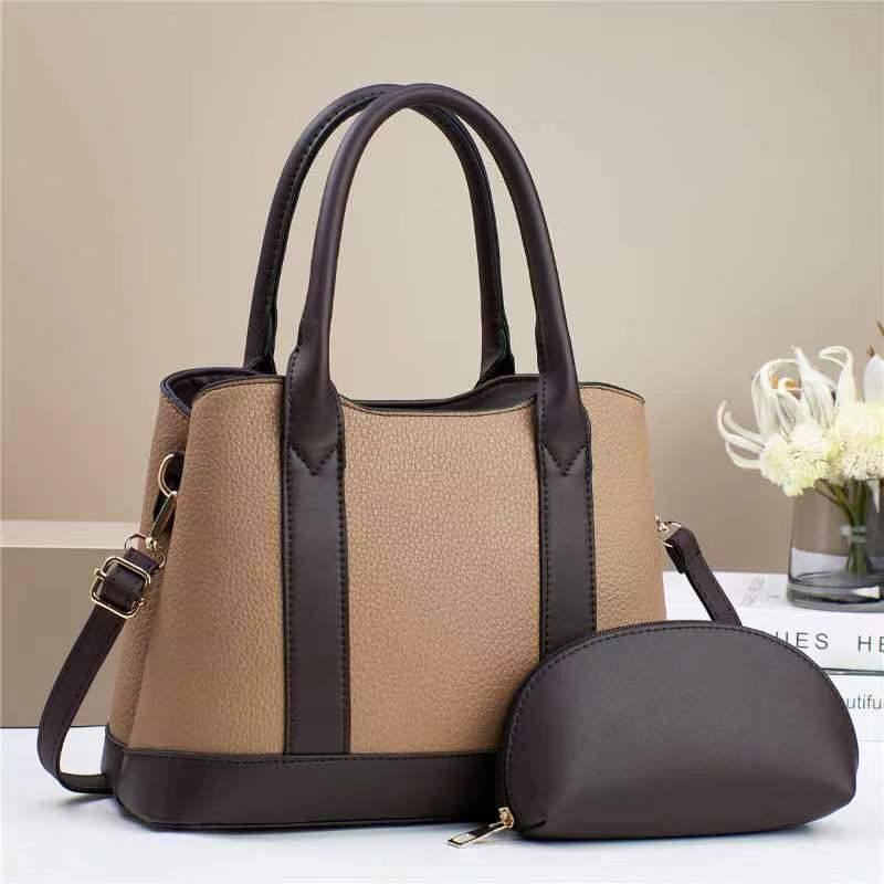 Stitching Mother Contrast Color Fashion Trendy Small Square Bag