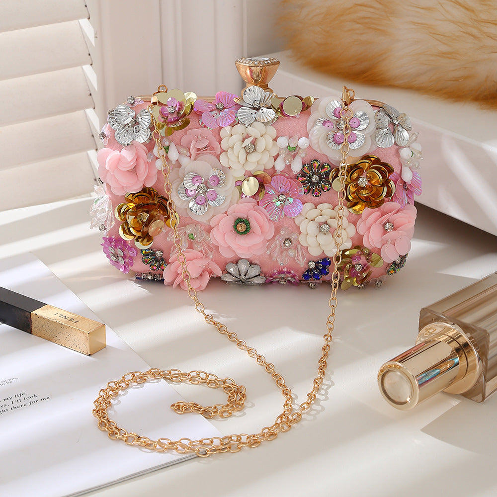 New Flower Stylish Textured Exquisite Diana Handbags