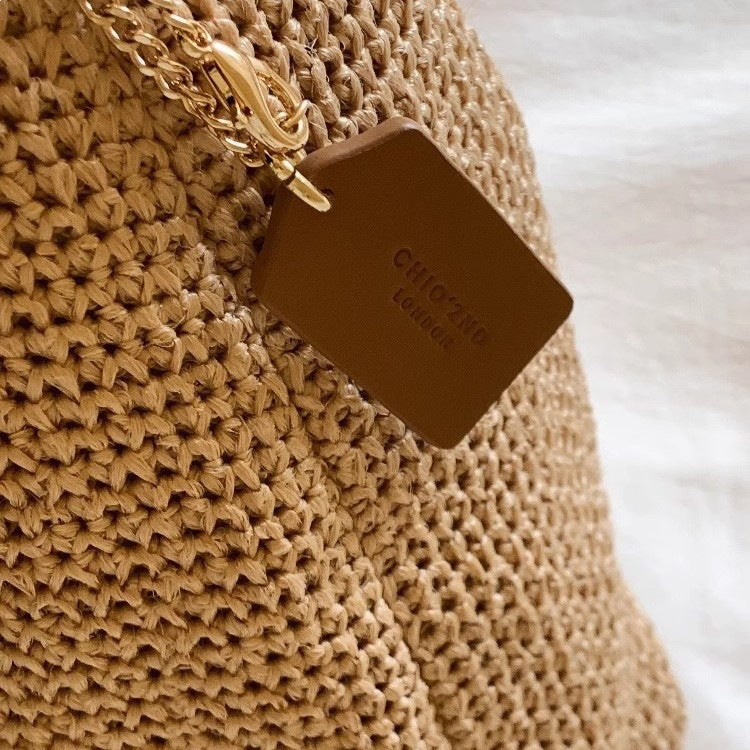 Women's South Wind Sunshine Summer Woven Underarm Women's Shoulder Bag