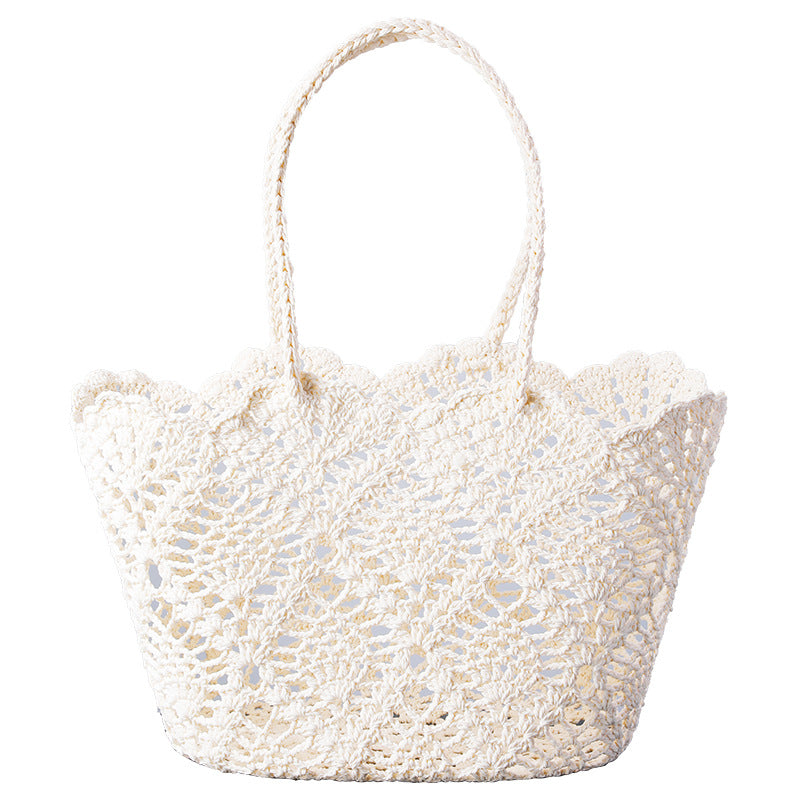 Women's Woven Hollow Handmade Crocheted Cotton Soft Bags