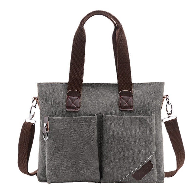 Charming Men's Canvas Simple Business Leisure Bags