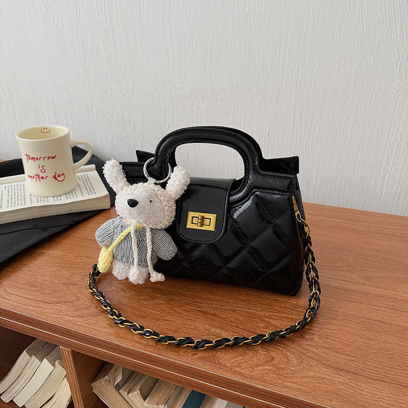 Graceful Women's Fashion Rhombus Chain Niche Women's Shoulder Bag