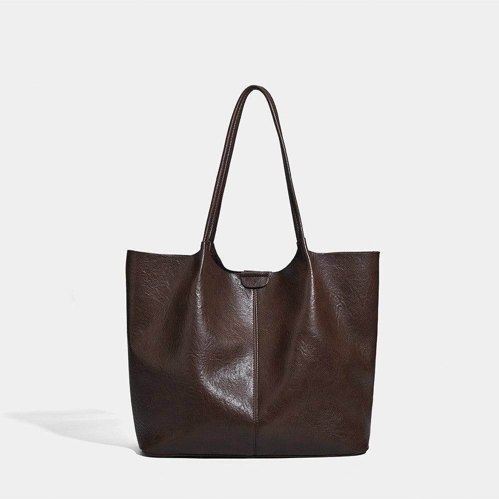 Women's Retro Simple Large Capacity Combination Commuter Women's Shoulder Bag
