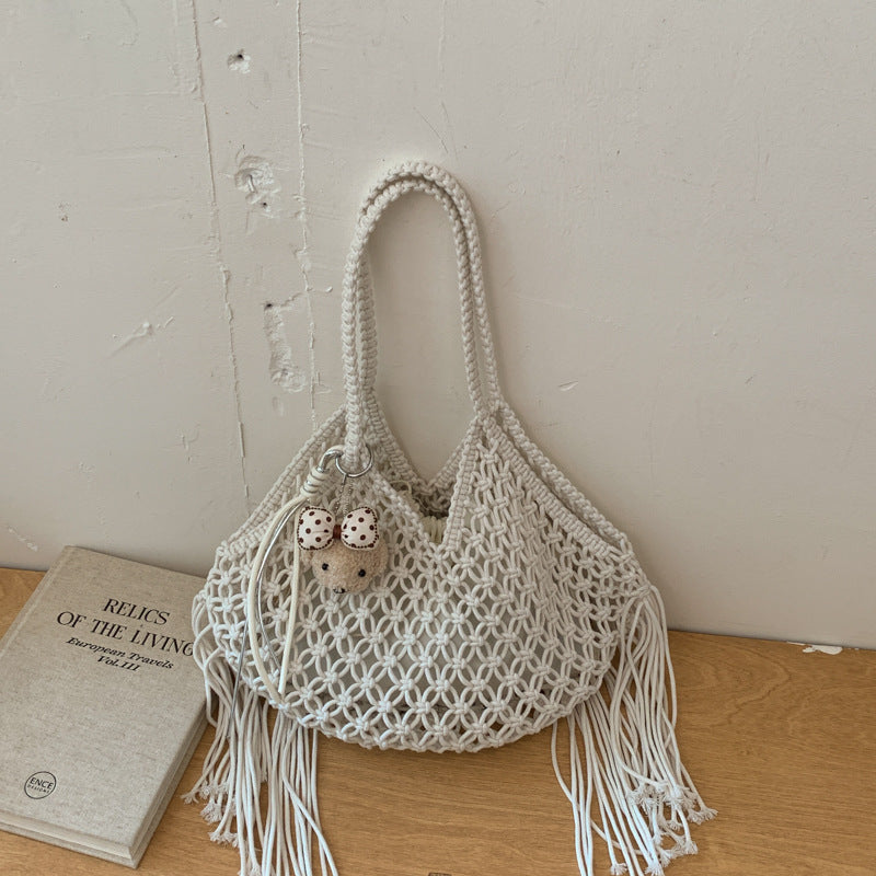 Retro Hand-woven Fashionable Seaside Vacation Beach Women's Shoulder Bag