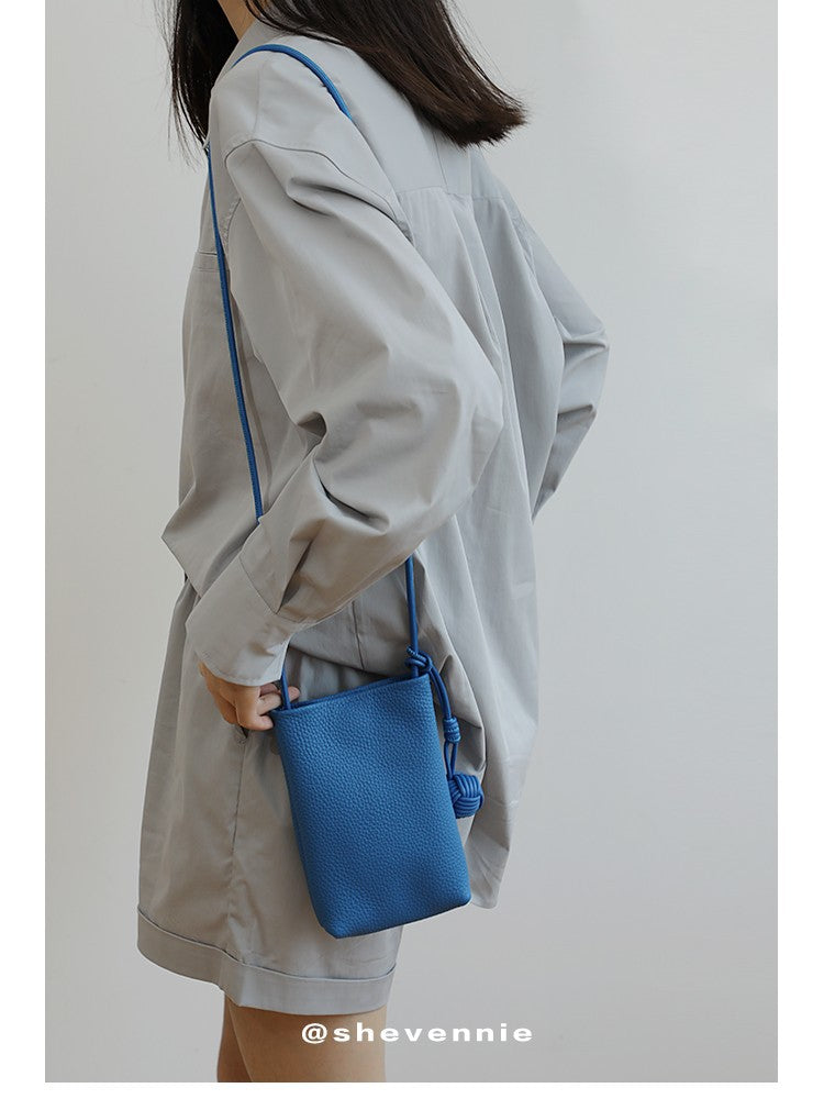 Women's Cowhide Dopamine Mobile Versatile Trendy Lightweight Phone Bags