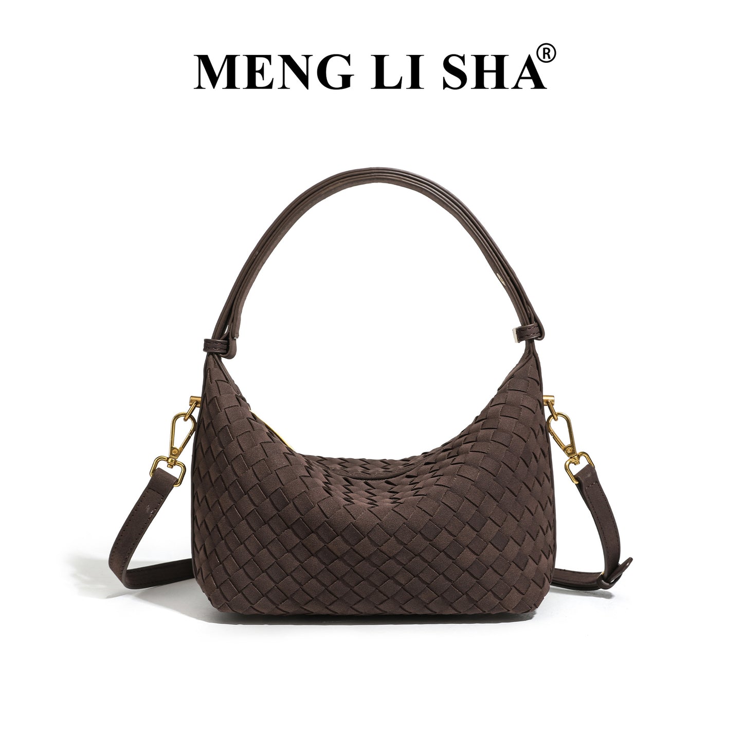 Women's Niche Matte Leather Woven Simple Retro Commuter Bags