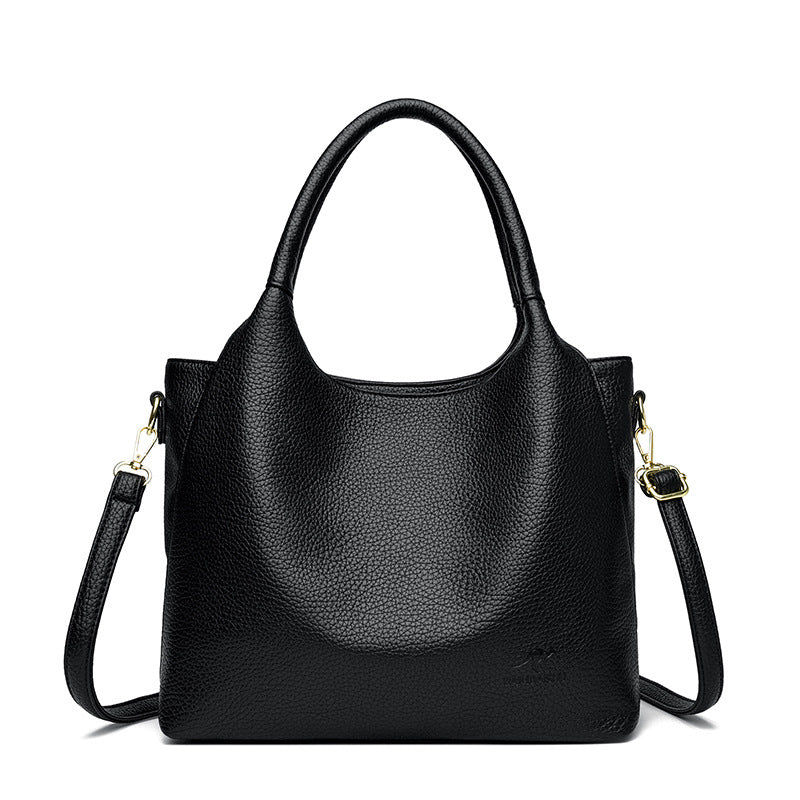 Women's Leather Pattern Fashion Simple Commuter Vegetable Basket Women's Handbag