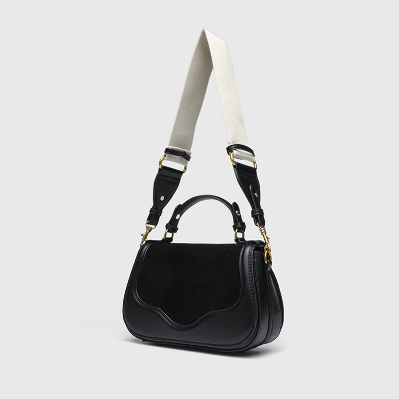 Women's Fashion Popular Commuter Leisure Leather Saddle Women's Handbag