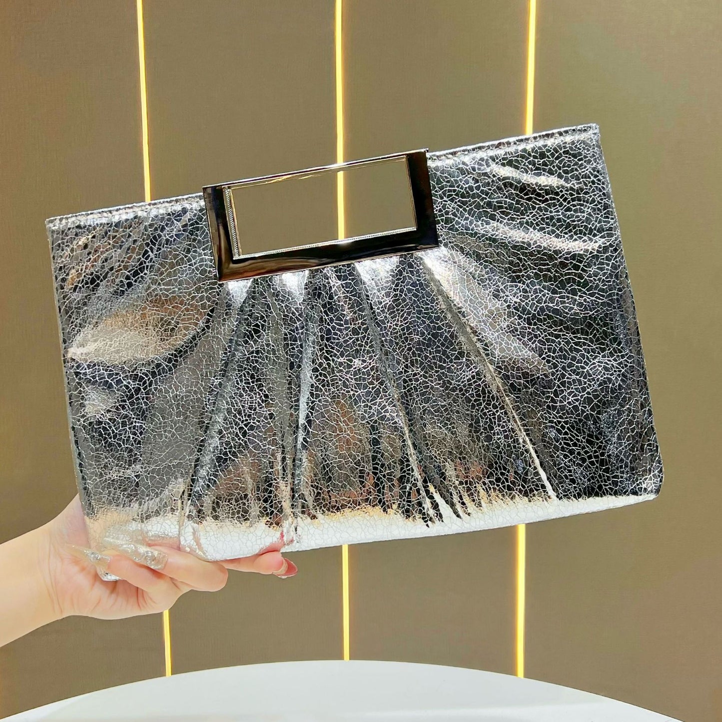 Sequined Large Capacity Clutch Vintage Chain Dinner Bag