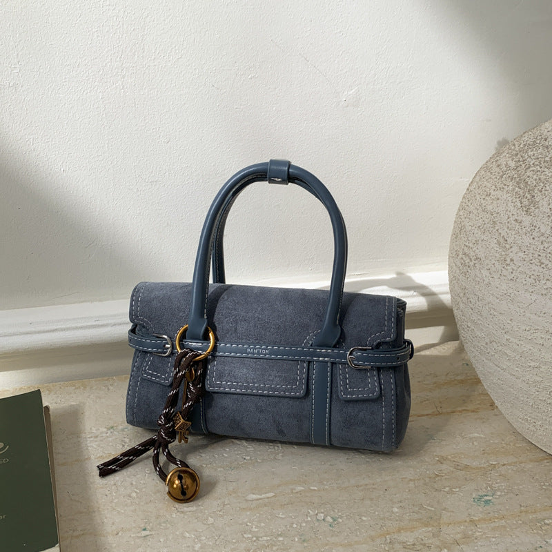 Women's Retro Frosted Autumn Design Advanced Suede Women's Messenger Bag