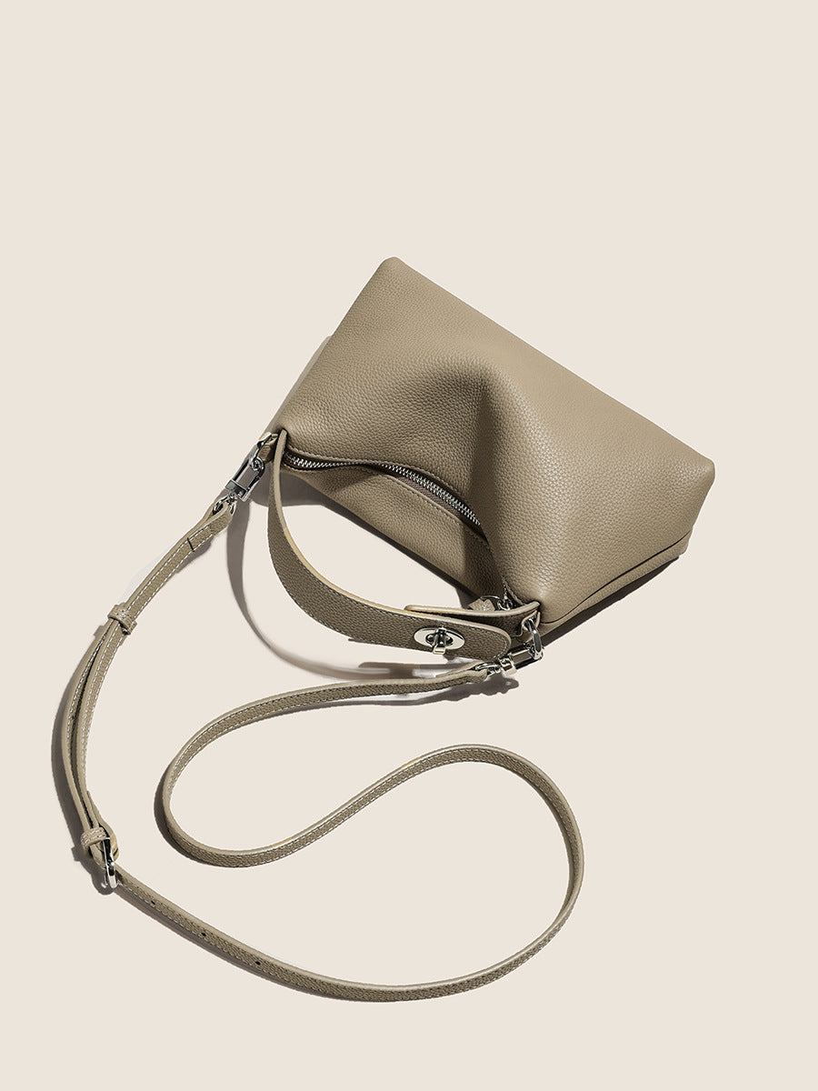 Women's Cowhide Genuine Leather High-grade Light Luxury Women's Messenger Bag