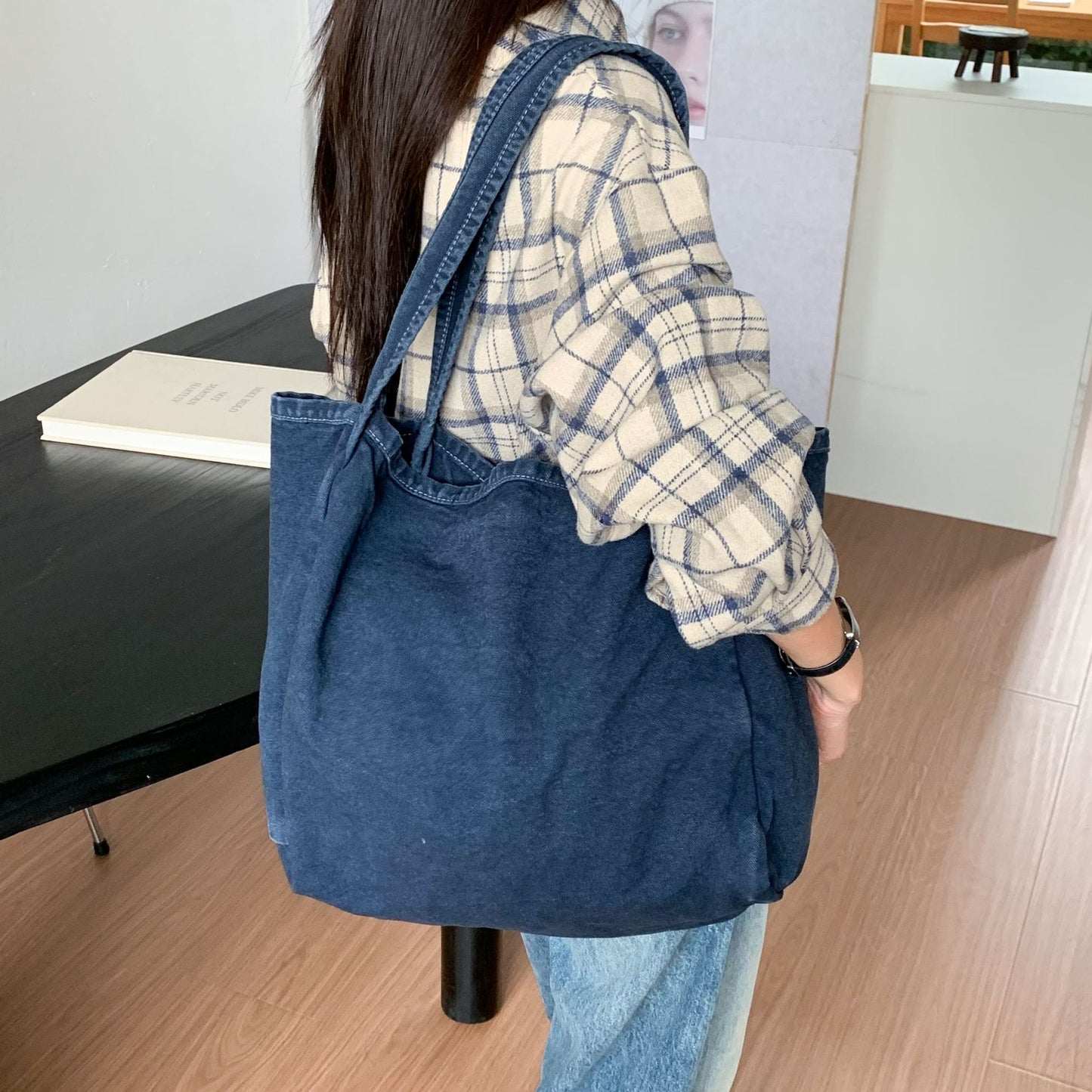 Women's Super Hot Canvas Large Artistic Wash Women's Shoulder Bag