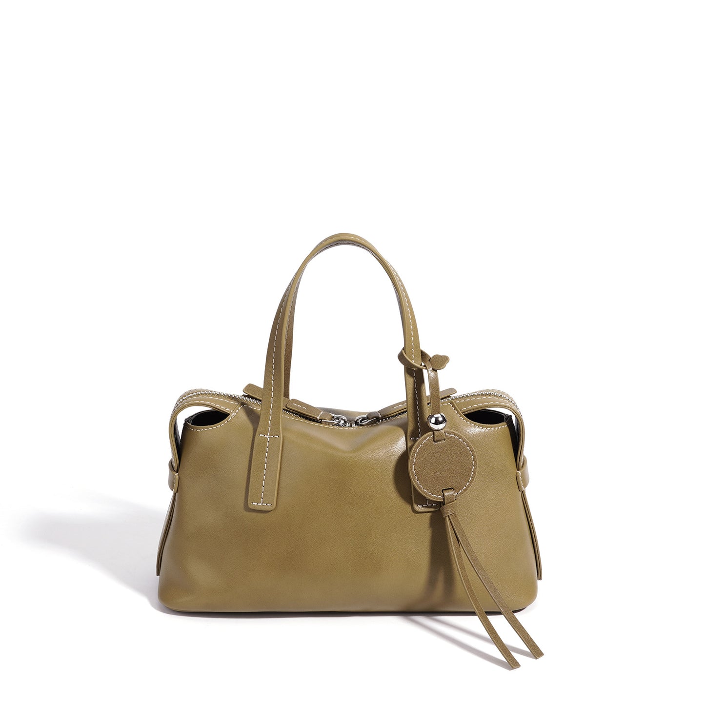Women's Baguette Layer Cowhide High-grade Leather Design Women's Handbag