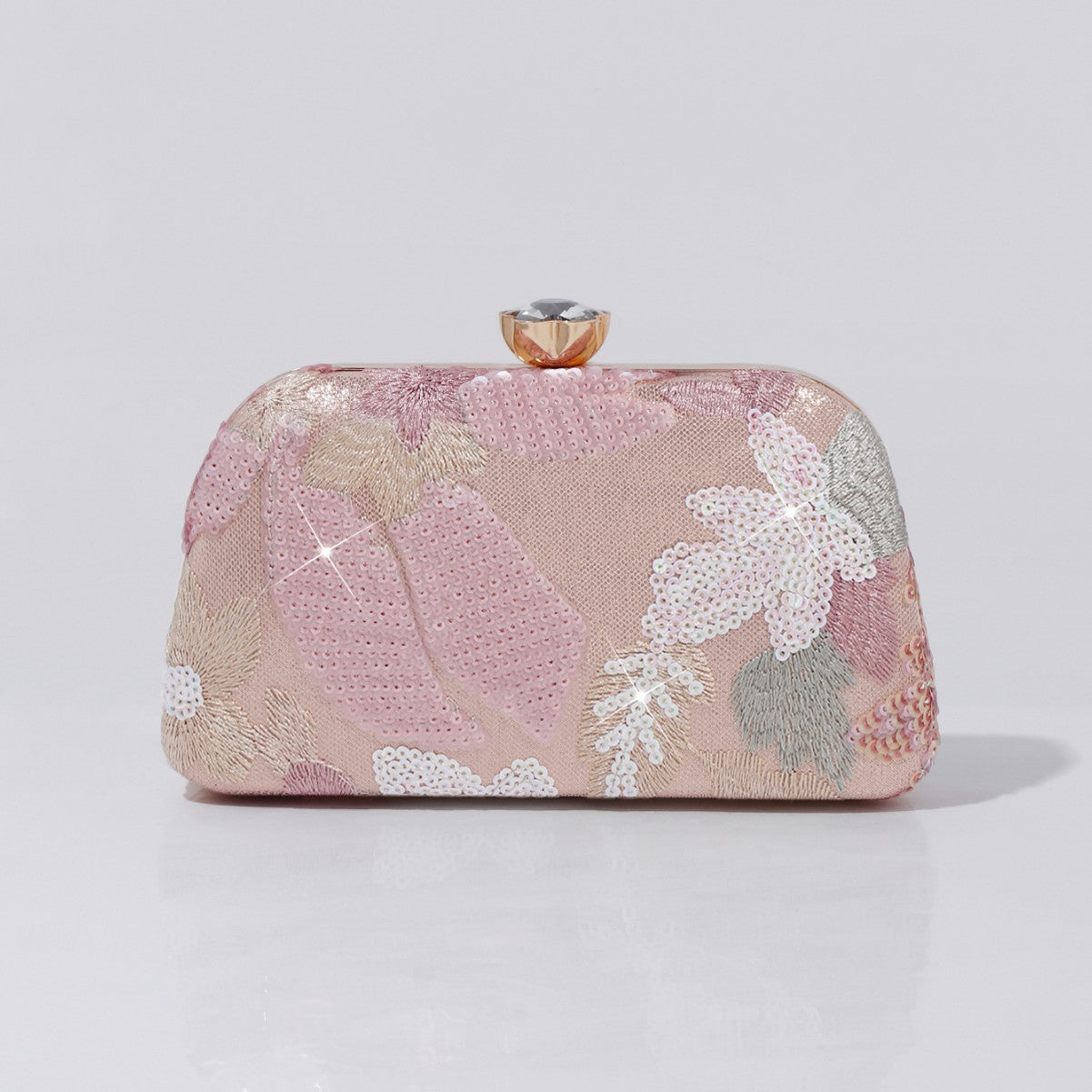 Women's Embroidery Retro National Style Sequined Clutch Banquet Dress Dinner Bag
