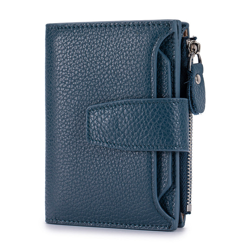 Genuine Leather Cowhide Swiping High Sense Ladies Wallet