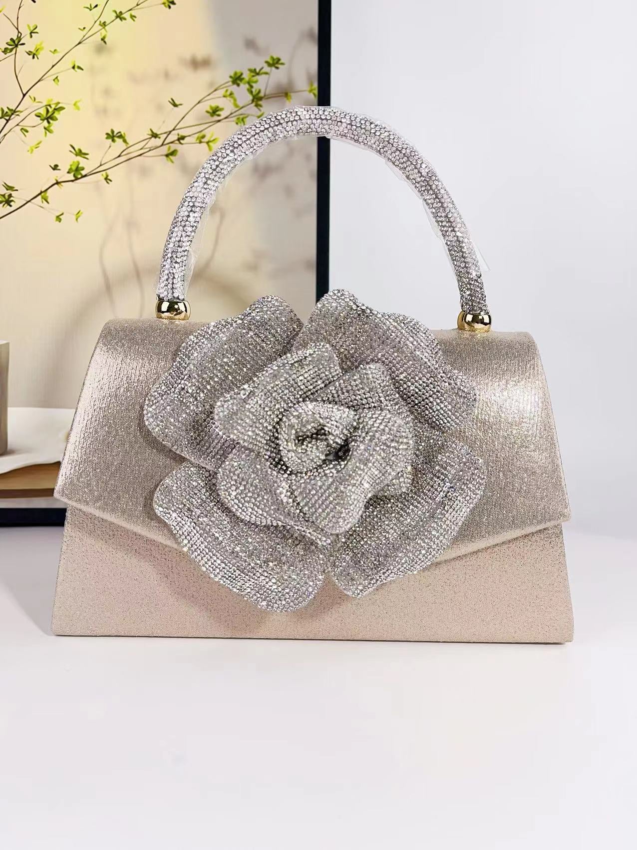 Diamond Rose Super Popular Banquet French Women's Handbag