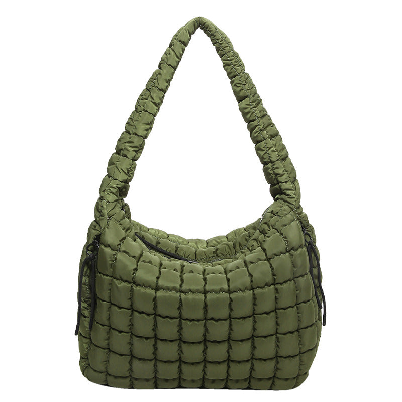 Women's Pleated Cloud Large Capacity Down Cotton Bags