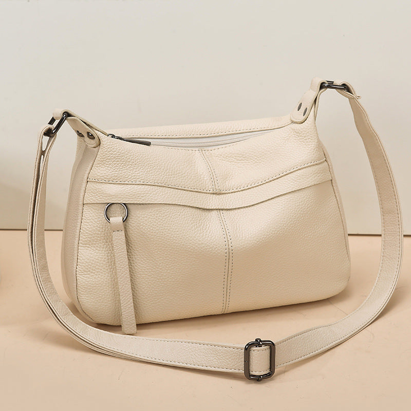 Women's Leather First Layer Cowhide Large Capacity Versatile Shoulder Bags