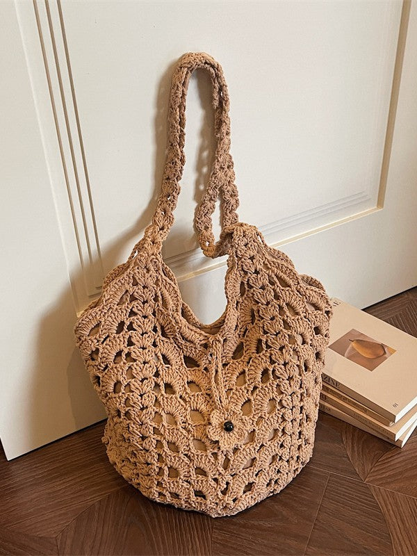 Fashion Portable Beach Vacation Idle Style Tote Bag