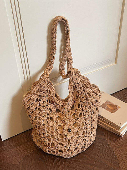 Fashion Portable Beach Vacation Idle Style Tote Bag