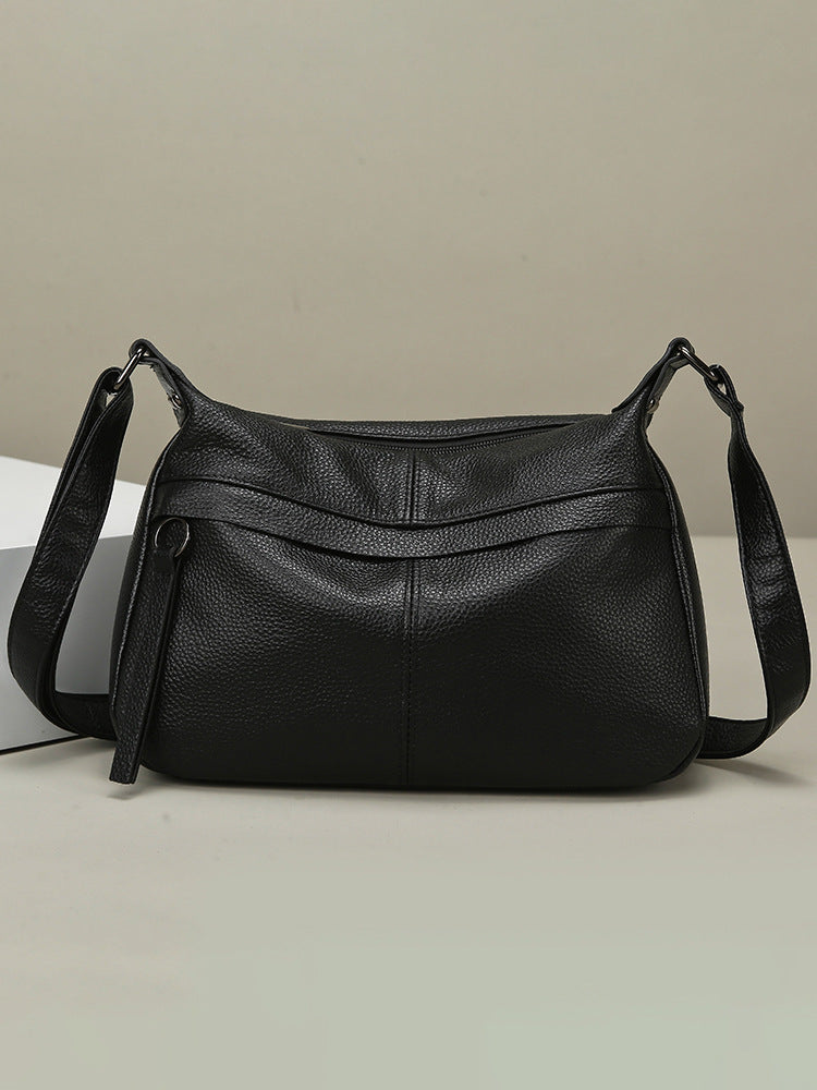 Women's Genuine Leather Fashion Large Capacity Soft Bags