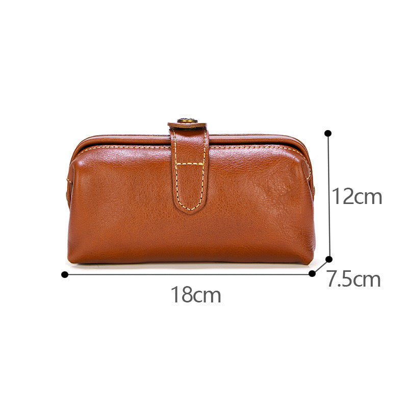 Classic Classy Women's Cowhide Clutch High-grade Women's Leather Bag