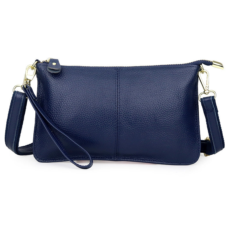 Women's Cowhide Fashion Clutch Soft Leather Women's Messenger Bag