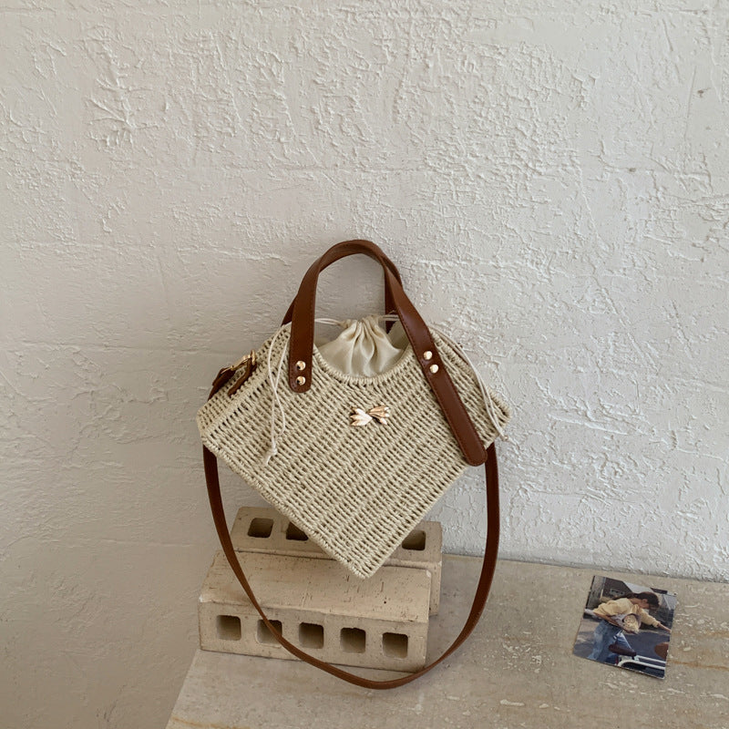 Women's Seaside Clutch Straw Shell-shaped Bohemian Rattan Women's Shoulder Bag