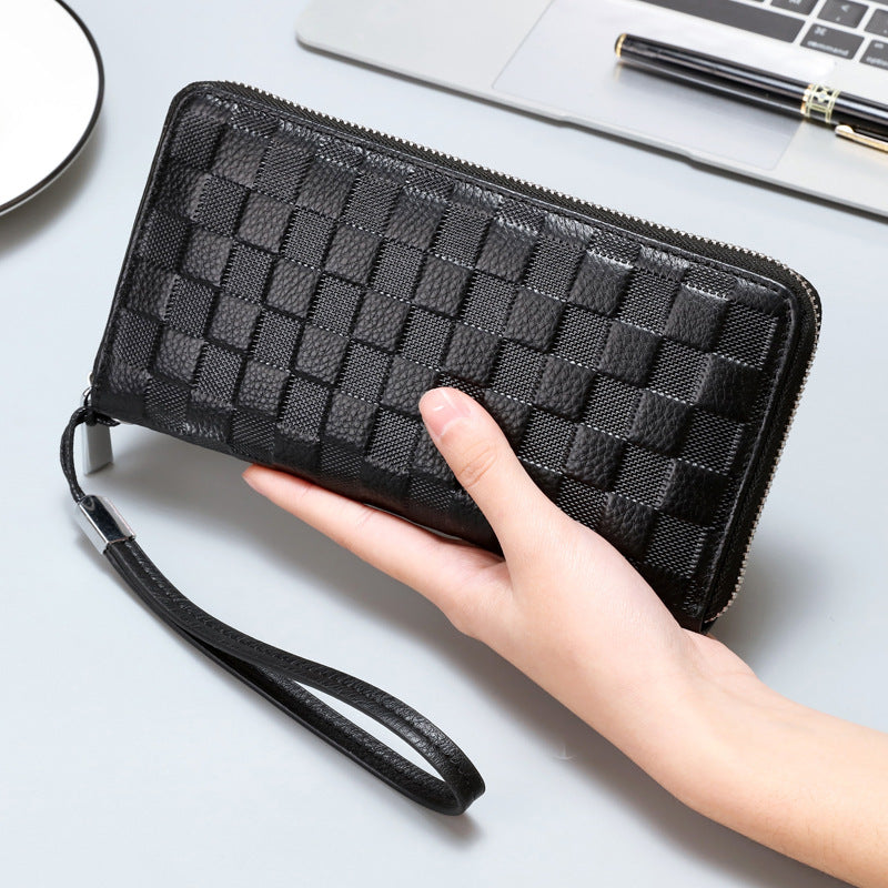 Genuine Leather Fashion Clutch Simple Cowhide Classic Men's Wallet