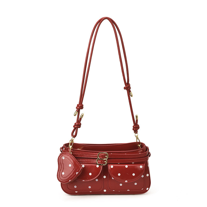 Korean Simple Polka Dot Underarm Spring Fashion Beautiful Personality Bags