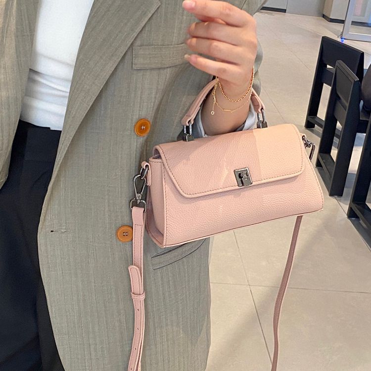 Women's Portable Female Lady Minority Genuine Leather Commuter Small Square Bag