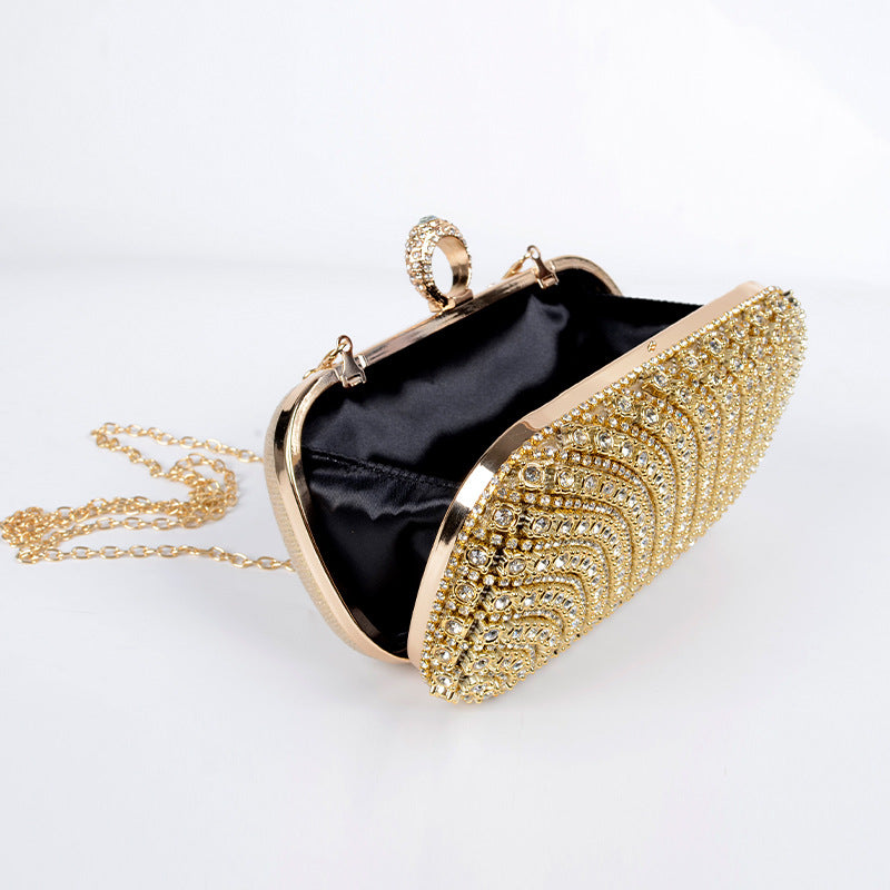 Women's Big Rhinestone Clutch Glitter Suitable For Party Wedding Bride Bags