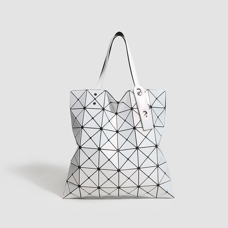 Creative Fashion Rhombus Folding Geometric Portable Women's Shoulder Bag