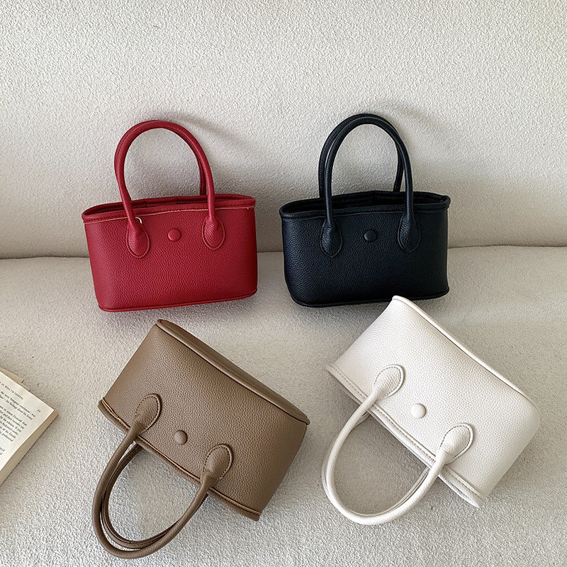 High Sense Niche Korean Style Fashion Simple Solid Women's Messenger Bag