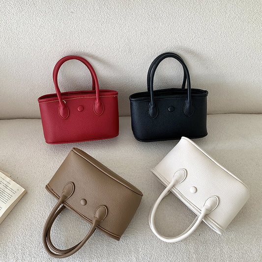 High Sense Niche Korean Style Fashion Simple Solid Women's Messenger Bag