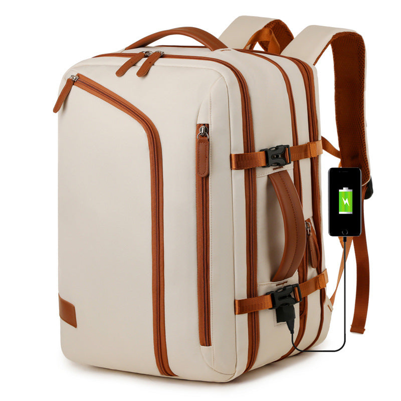 Fashion Elegant Scalable Leisure Contrast Color Backpacks