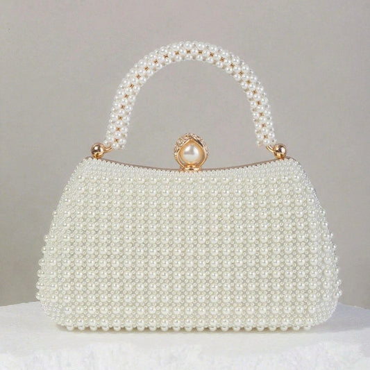 Pearl Clutch Wedding Bridal Dress Banquet Dinner Bag