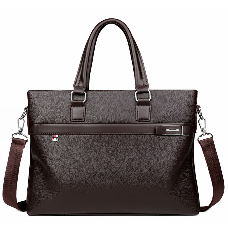 Men's Business Leather Computer Large Capacity Men's Bags