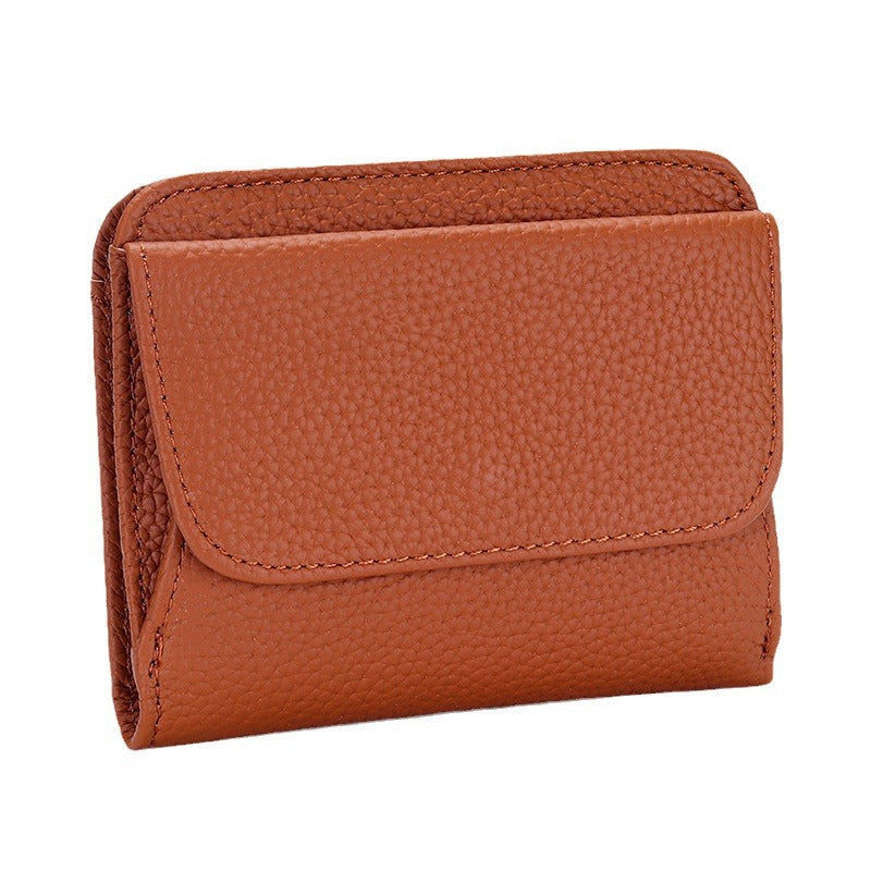 Women's Pure Cowhide Short Genuine Leather Purses