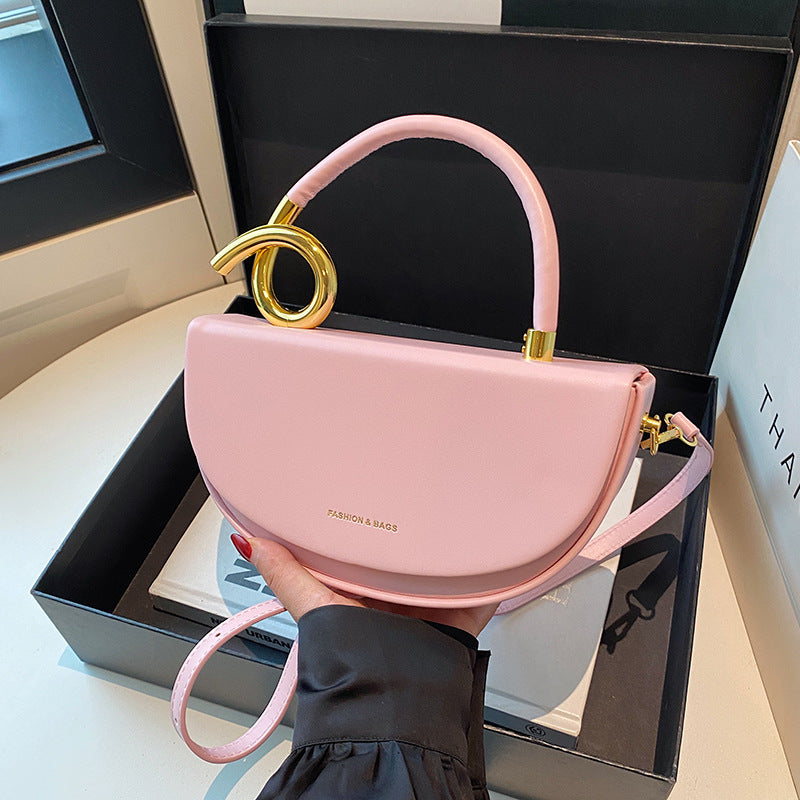 Women's Fashion Trendy Saddle Texture Underarm Leisure Shoulder Bags