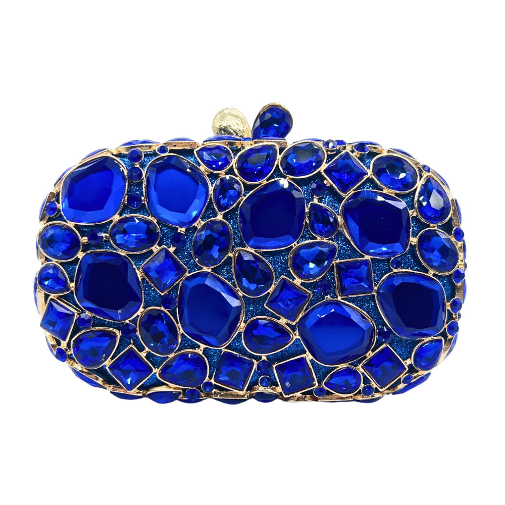 Women's Glass Diamond Drill Banquet Clutch Dinner Bag
