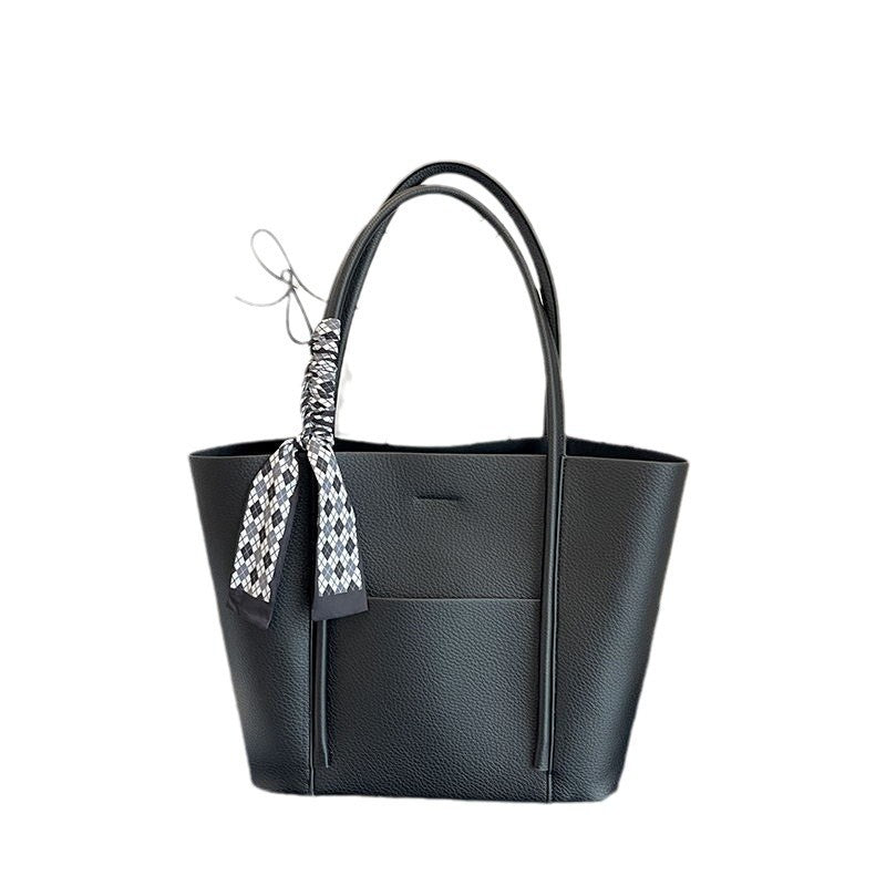 Underarm Retro Solid Color Mother Silk Scarf Women's Messenger Bag